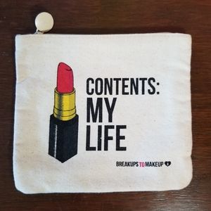 Breakups To Makeup x Ipsy Canvas Makeup Bag